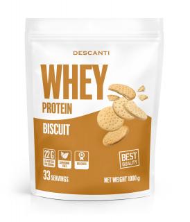 Whey protein - Descanti príchuť: biscuit, Velkost balenia: 1000g