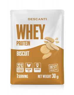 Whey protein - Descanti príchuť: biscuit, Velkost balenia: 30g