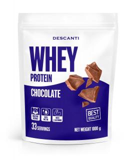Whey protein - Descanti príchuť: čokoláda, Velkost balenia: 1000g