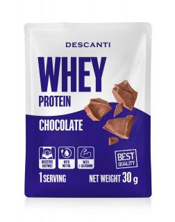 Whey protein - Descanti príchuť: čokoláda, Velkost balenia: 30g