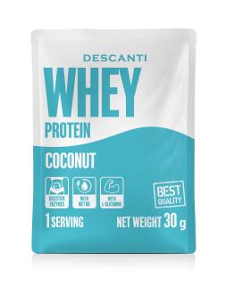 Whey protein - Descanti príchuť: kokos, Velkost balenia: 30g