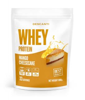 Whey protein - Descanti príchuť: Mango cheesecake, Velkost balenia: 1000g