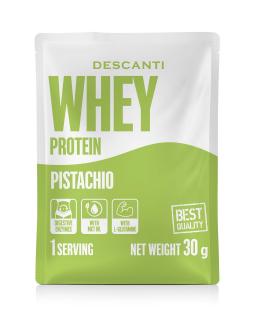 Whey protein - Descanti príchuť: Pistácia, Velkost balenia: 30g