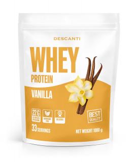 Whey protein - Descanti príchuť: vanilka, Velkost balenia: 1000g