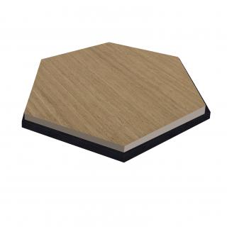 Akustický panel - Hexagon - Dub hnedý, VZORKA