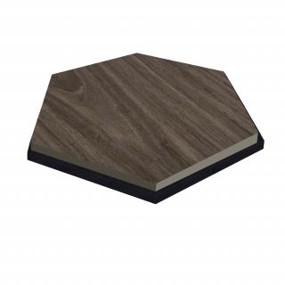 Akustický panel - Hexagon - Orech tmavý, VZORKA