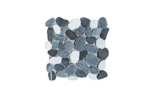 Kamenná mozaika z okruhliakov, 3-color, 30,5 x 30,5 cm, NH214