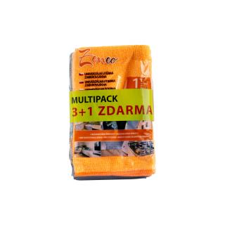 Univerzálna utierka z mikrovlákna 40x40 cm MULTIPACK 3+1