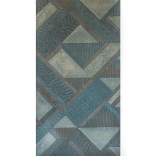 Vliesová tapeta, geometrický vzor, šedo-modrá, kovové odtiene, S20510_6
