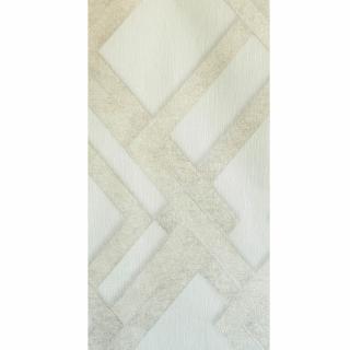 Vliesová tapeta, moderný 3D geometrický vzor, krém so sivými detailmi a jemnými trblietkami, S20512_1
