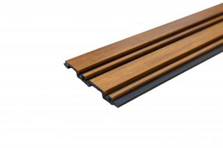 WPC Obkladový panel - Lamela plochá, Svetlo hnedá, 2900x120x12 mm