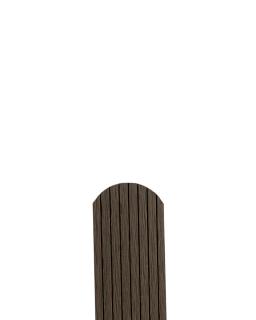 WPC Plotovka hnedá, 1500x72x12 mm, embosovaná Zakončenie: Polguľaté