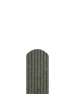 WPC Plotovka sivá, 1500x72x12 mm, embosovaná Zakončenie: Polguľaté