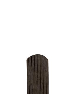 WPC Plotovka tmavo hnedá, 1500x72x12 mm, embosovaná Zakončenie: Polguľaté