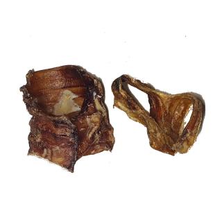 OGF Hovädzí hrtan trachea priedušnica kolagénový sušený snack pamlsok pre psov Váha: 1 kg, Rozmer: 3-8 cm