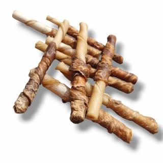 OGF Špirála z hovadzej kože a hovädzieho mäsa pamlsok pre psa Váha: 1 kg