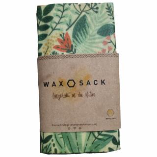 OGF WAXOPACK Voskové Vrecko na jedlo chleba,ovocie, zelenina Veľkosť: M, Vzor: Zelený bylinky