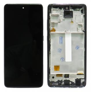 BIG OLED Displej Samsung Galaxy A52 4G (SM-A525F), A52 5G (SM-A526B), A52s 5G (SM-A528B) + dotyková plocha čierna + Rám (Awesome Black)