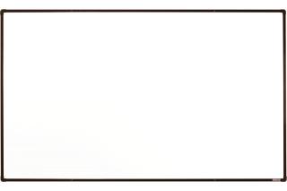 Biele keramické tabule boardOK 200 x 120 cm farba rámu: hnědá