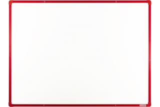 Biele magnetické tabule boardOK 120 x 90 cm farba rámu: červená