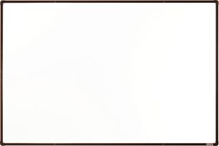 Biele magnetické tabule boardOK, 180 x 120 cm farba rámu: hnědá