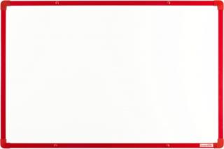 Biele magnetické tabule boardOK 60 x 45 cm farba rámu: červená