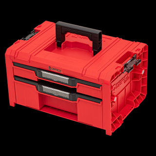 Box na náradie QBRICK SYSTEM PRO Drawer 2 Toolbox 2.0 Expert RED Ultra HD - 45,0 x 31,0 x 24,4 cm