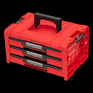 Box na náradie QBRICK SYSTEM PRO Drawer 3 Toolbox 2.0 Expert RED Ultra HD - 45,0 x 31,0 x 24,4 cm