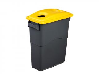 Nádoba na Triedenie odpadu 60 litrov + žlté veko na plasty