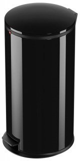 Nášľapný kôš Hailo Pure XL, 44 litrov, čierny lak