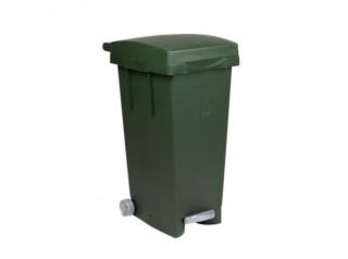 Odpadkový kôš celobarevný, 80 litrů, zelený