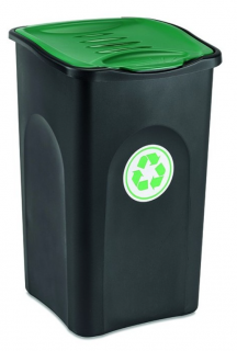 Odpadkový kôš na triedený odpad Ecogreen 50 L - zelený