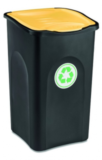 Odpadkový kôš na triedený odpad Ecogreen 50 L - žltý