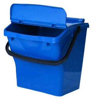 Odpadkový kôš plastový na triedený odpad - modrá, 40 l