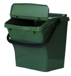 Odpadkový kôš plastový na triedený odpad - zelená, 40 l