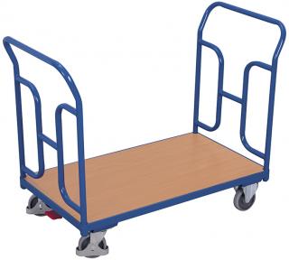 Plošinový vozík s dvoma trubkovými madlami, Variofit, do 250 kg, 93,5 x 119 x 60 cm