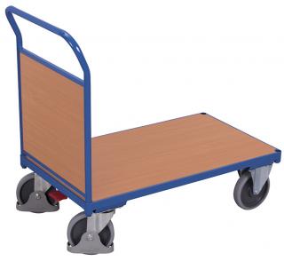 Plošinový vozík s madlom, plná výplň, Variofit, do 400 kg