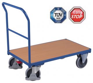 Plošinový vozík s madlom Variofit sw-500.100, do 400 kg, 97,5 x 50 x 97,5 cm