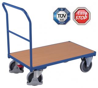 Plošinový vozík s madlom Variofit sw-700.100, do 500 kg, 101,5 x 112,5 x 70 cm