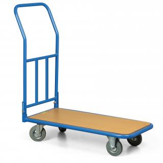 Plošinový vozík skladací, plošina 700x450 mm, nosnosť 200 kg, šedé nešpinivé kolieska