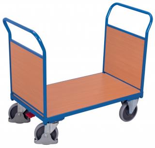 Plošinový vozík Variofit sw-800.202, dve plné madlá, 500 kg, 139 x 80 x 101,5 cm