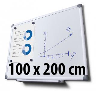 Tabuľa magnetická, 100 x 200 cm