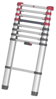 Teleskopický bezpečnostný hliníkový rebrík Hailo T80 9 priečok