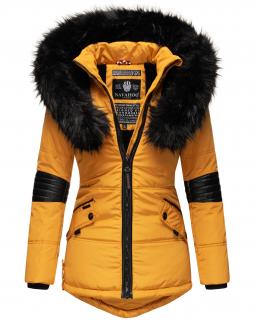 Dámska zimná bunda s kapucňou Nirvana Navahoo - YELLOW Veľkosť: L
