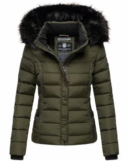 Dámska zimná bunda s kožušinkou MIAMOR Navahoo - OLIVE Veľkosť: M