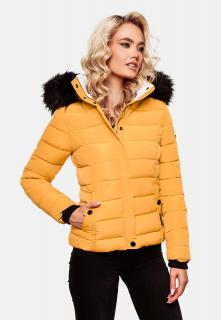 Dámska zimná bunda s kožušinkou MIAMOR Navahoo - YELLOW Veľkosť: M