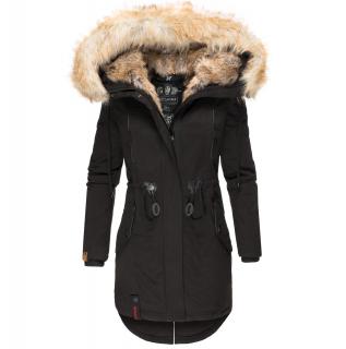 Dámska zimná dlhá bunda Bombii Navahoo - BLACK Veľkosť: XL
