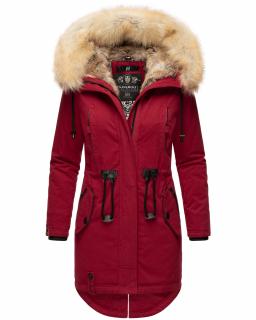 Dámska zimná dlhá bunda Bombii Navahoo - BLOOD RED Veľkosť: L