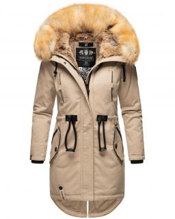Dámska zimná dlhá bunda Bombii Navahoo - TAUPE Veľkosť: L