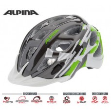 Cyklistická prilba ALPINA Rocky titánovo-zeleno-biela